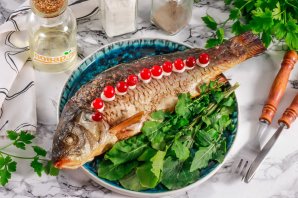 Карп на решетке в духовке