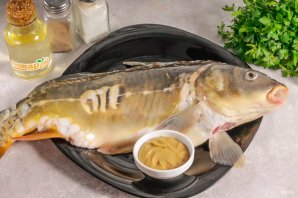 Карп в горчице в духовке