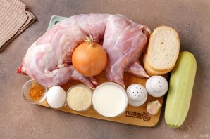 Котлеты из кролика с кабачком