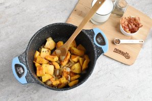 Крем-суп из тыквы с беконом