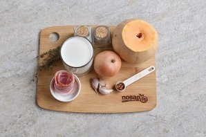 Крем-суп из тыквы с беконом