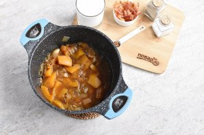 Крем-суп из тыквы с беконом