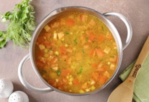 Куриный суп с цукини