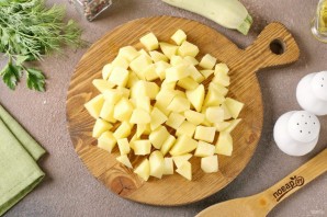 Куриный суп с цукини