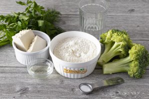 Лепешки с брокколи