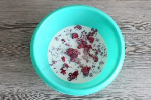 Малиновые панкейки