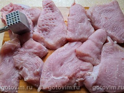 Мясо по-французски из индейки Мясо по-французски из индейки