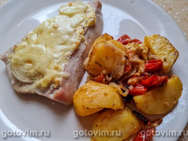 Мясо по-французски из индейки Мясо по-французски из индейки