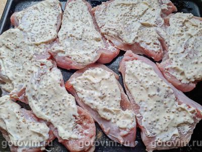 Мясо по-французски из индейки Мясо по-французски из индейки