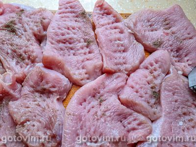 Мясо по-французски из индейки Мясо по-французски из индейки