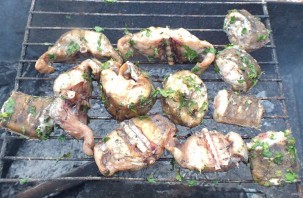 Налим на мангале