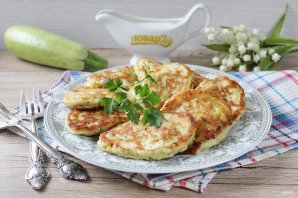 Оладьи из кабачков на ряженке