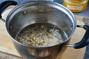 Овсянка с медом на воде