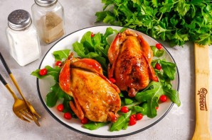 Перепела на вертеле в духовке