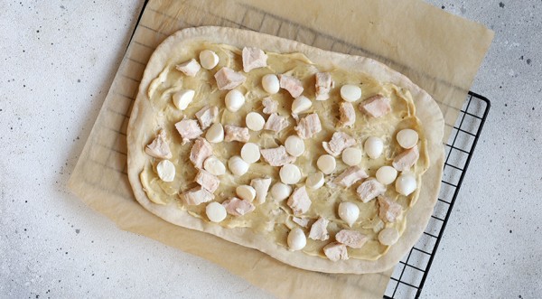 Пицца цезарь с курицей, пошаговый рецепт с фото Пицца цезарь с курицей, пошаговый рецепт с фото