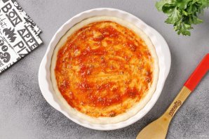 Пицца с сёмгой и креветками