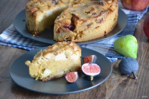 Полента с яблоками