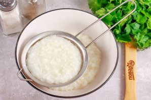 Протертая рисовая каша