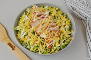 Рецепт салата с пекинской капустой и курицей