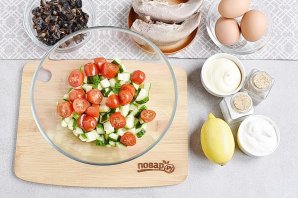 Салат "Гурман" с языком