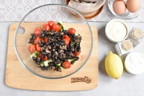 Салат "Гурман" с языком