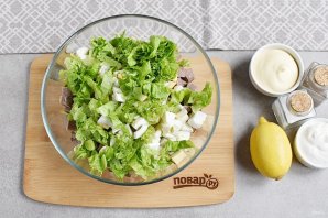 Салат "Гурман" с языком