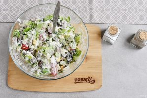 Салат "Гурман" с языком