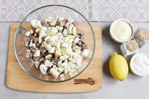 Салат "Гурман" с языком