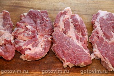 Шницель из свинины по-старобаварски с горчицей, хреном и сыром