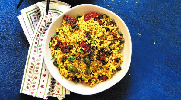 Средиземноморский салат из булгура, пошаговый рецепт с фото