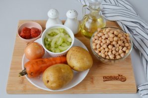 Суп из нута вегетарианский