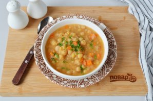 Суп из нута вегетарианский
