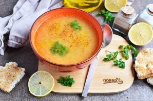 Суп-пюре с чечевицей