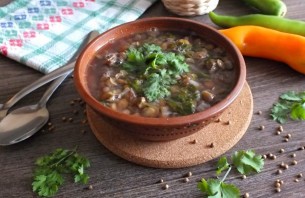 Суп с кинзой и говядиной