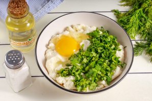 Сырники с кинзой