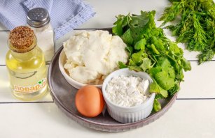 Сырники с кинзой