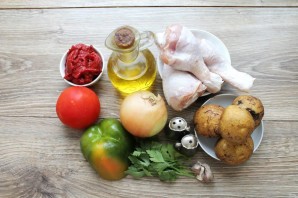 Томатный суп с кинзой