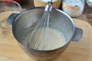 Запеченные яблоки с заварным кремом