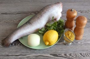 Запеченный судак с горчицей