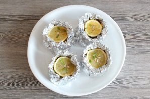 Запеченный судак с горчицей