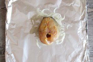 Запеченный судак с горчицей