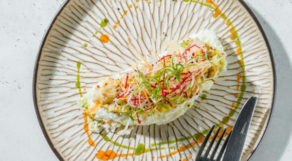 Белковый омлет c киноа, авокадо и артишоками, пошаговый рецепт с фото