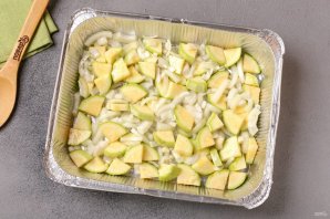 Цукини с курицей в духовке