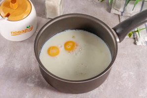 Десерт "Наполеон" в стакане