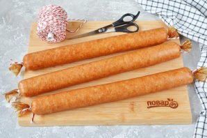 Домашняя колбаса из курицы