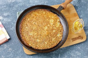 Дрожжевые блины с тыквой