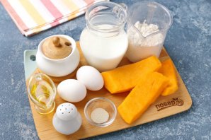 Дрожжевые блины с тыквой