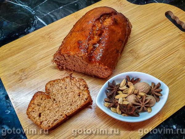 Французский медовый кекс со специями Французский медовый кекс со специями