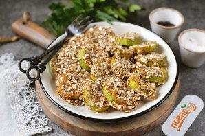 Кабачки в духовке в овсяных хлопьях Кабачки в духовке в овсяных хлопьях
