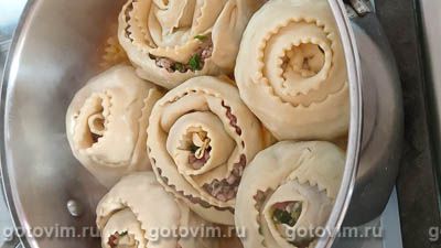 Ленивые манты на сковороде